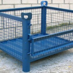 Contenedor con Lateral Abatible Abierto