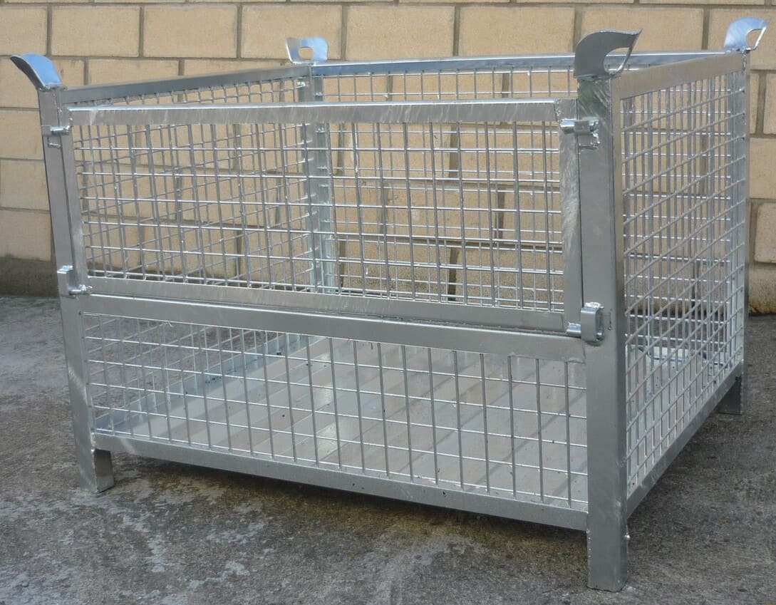 Contenedor con Lateral Abatible y Galvanizado