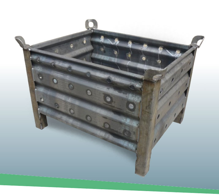 Contenedores de forja perforado