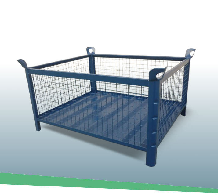 Contenedor de malla cerrado