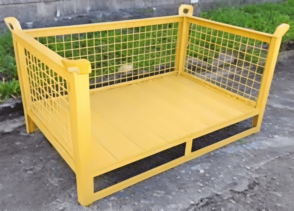 Contenedor de Malla con Frontal Abierto