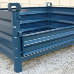 Contenedor con Lateral Abatible Abierto