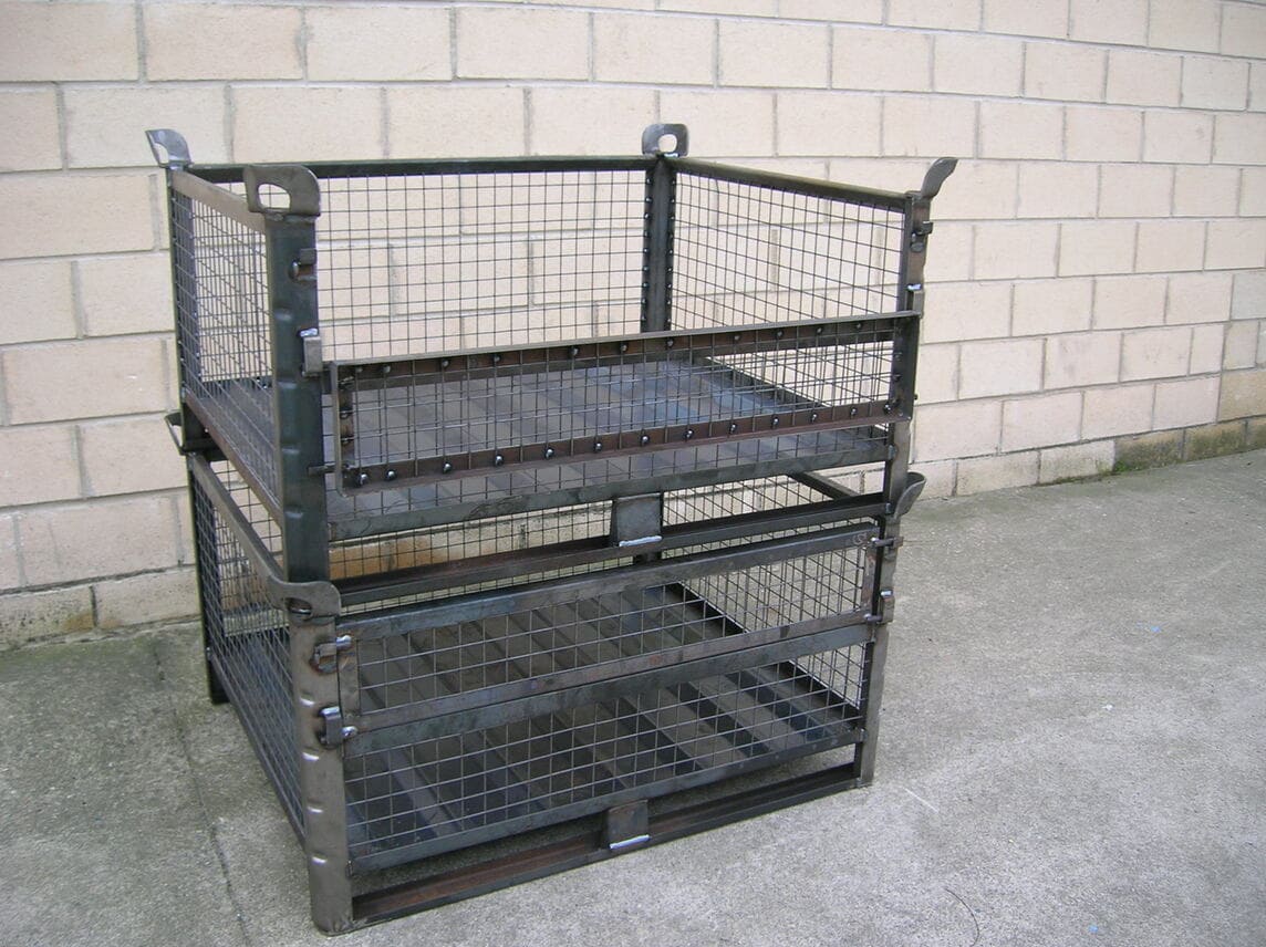 Contenedor con Patín Lado Largo