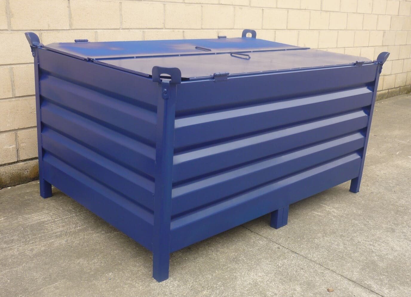 Contenedor con Tapa y Bisagras