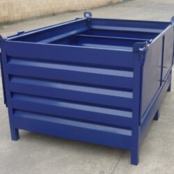 Contenedor con Tapa y Bisagras Abierto